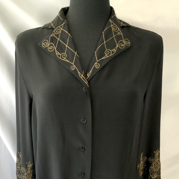 Silk Assets by Diane Von Furstenberg Silk Top Sml - Picture 1 of 5